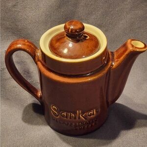 Brown Ceramic Coffee Pot